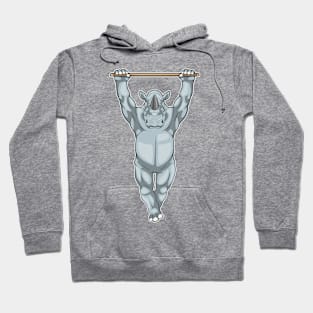 Rhino Bodybuilder Pull ups Bodybuilding Hoodie